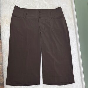 Lane Bryant Dark Brown wide leg capris 20